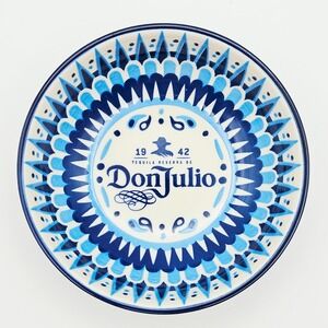 Don Julio 1942 Tequilla 1-1/2 Cup Guacamole Salsa Bowl 6" Indigo Blue and White